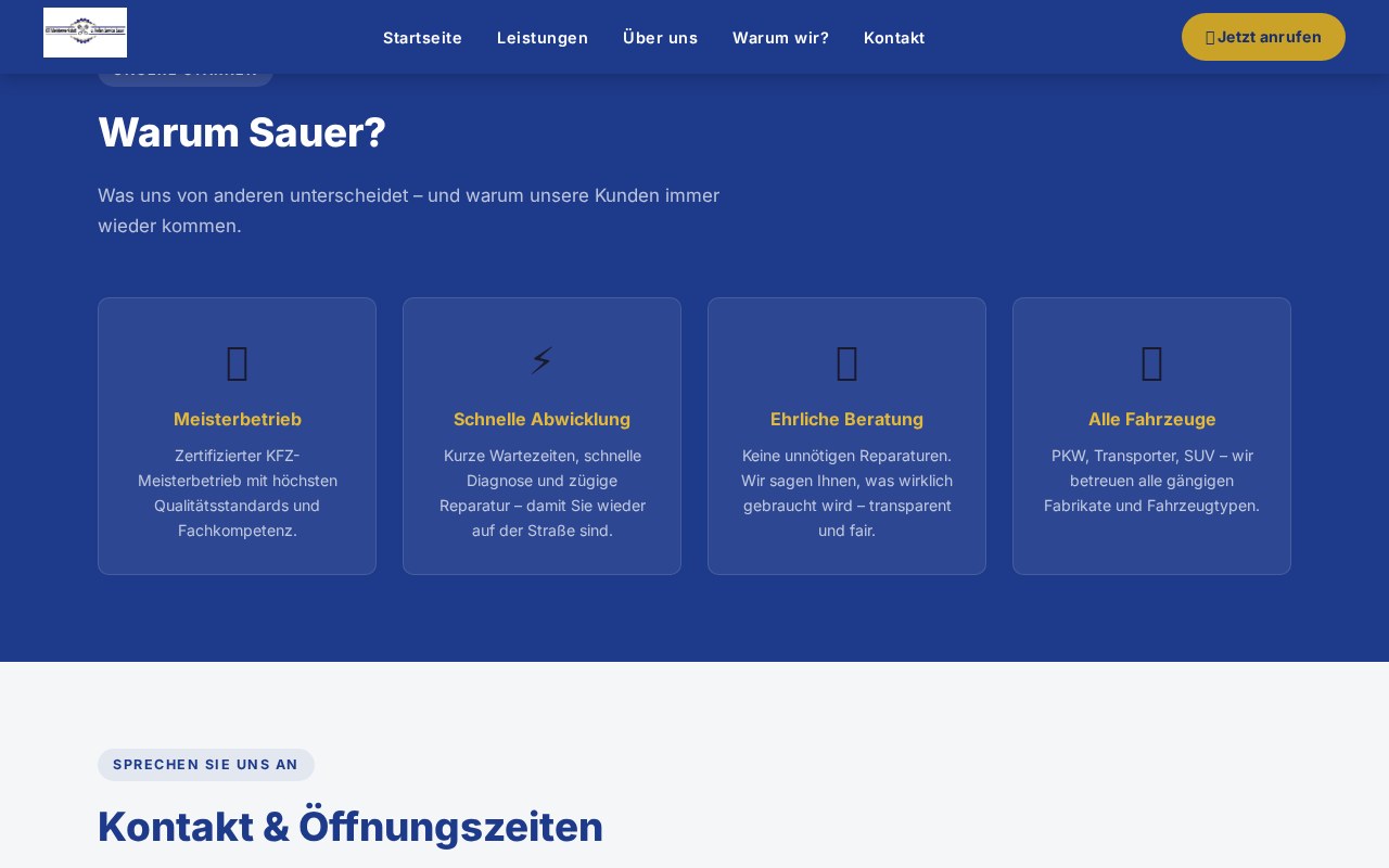 KFZ Meisterwerkstatt Sauer